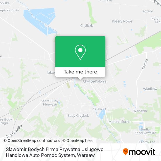 Slawomir Bodych Firma Prywatna Uslugowo Handlowa Auto Pomoc System map