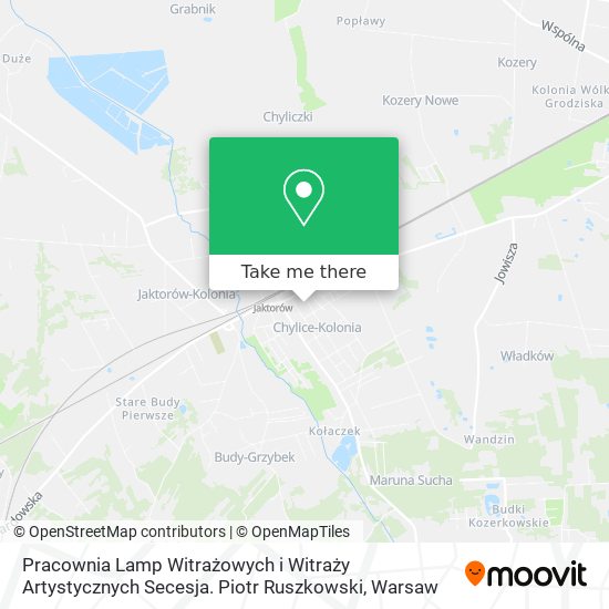 Pracownia Lamp Witrażowych i Witraży Artystycznych Secesja. Piotr Ruszkowski map