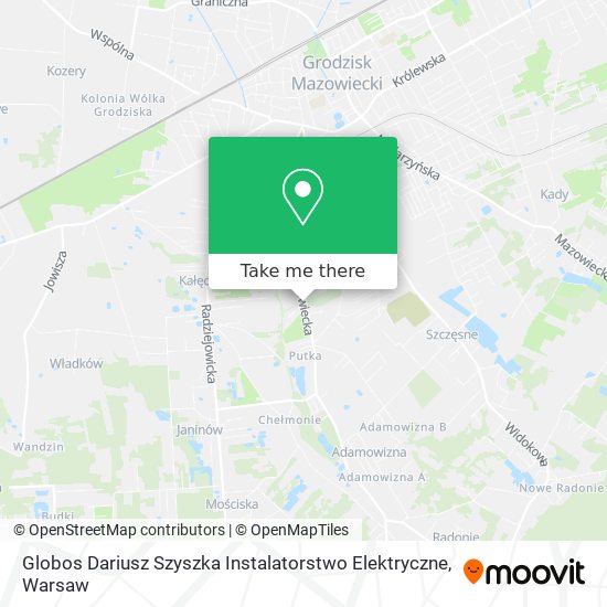 Globos Dariusz Szyszka Instalatorstwo Elektryczne map