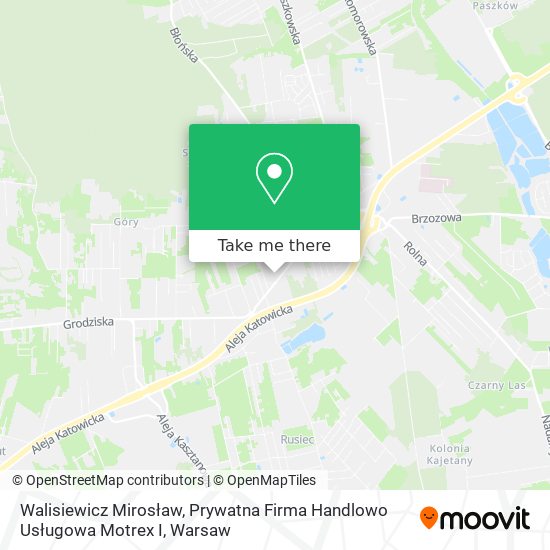 Walisiewicz Mirosław, Prywatna Firma Handlowo Usługowa Motrex I map