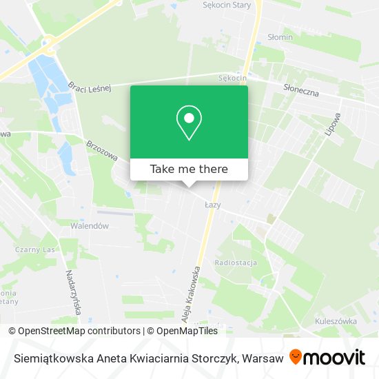 Siemiątkowska Aneta Kwiaciarnia Storczyk map