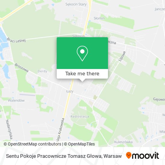 Sentu Pokoje Pracownicze Tomasz Głowa map