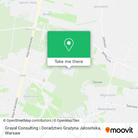 Карта Grayal Consulting i Doradztwo Grażyna Jałosińska