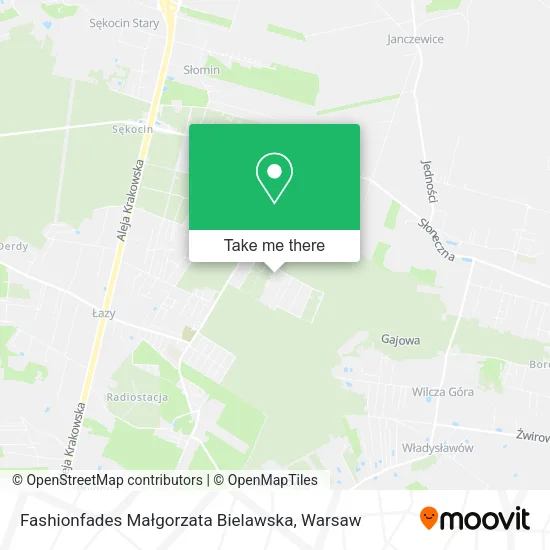 Fashionfades Małgorzata Bielawska map