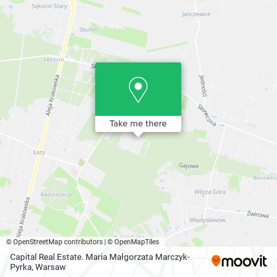 Capital Real Estate. Maria Małgorzata Marczyk-Pyrka map