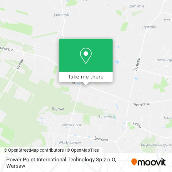 Power Point International Technology Sp z o O map