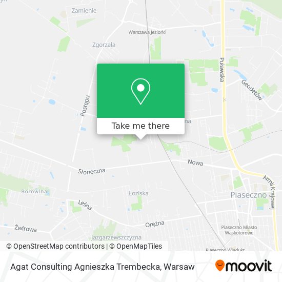 Agat Consulting Agnieszka Trembecka map