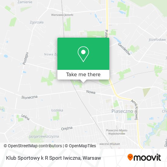 Klub Sportowy k R Sport Iwiczna map