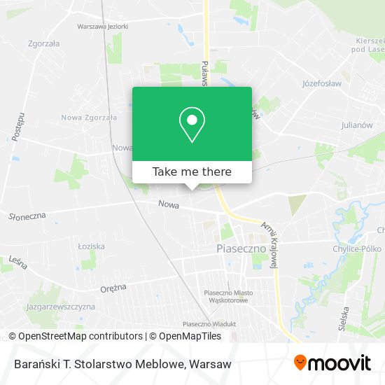 Barański T. Stolarstwo Meblowe map