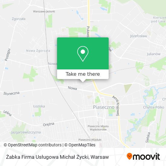 Żabka Firma Usługowa Michał Życki map