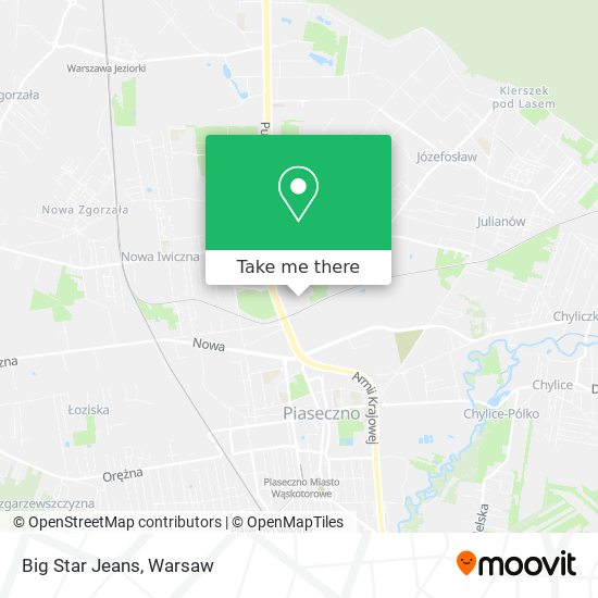 Big Star Jeans map