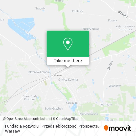 Fundacja Rozwoju i Przedsiębiorczości Prospects map