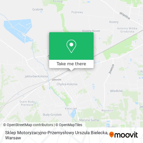 Sklep Motoryzacyjno-Przemysłowy Urszula Bielecka map