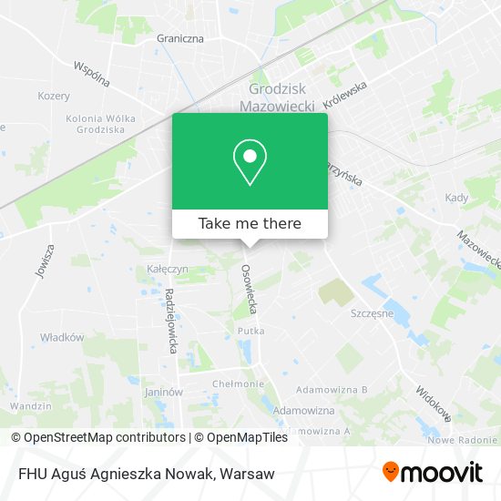 FHU Aguś Agnieszka Nowak map