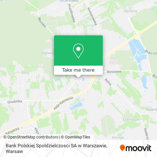 Bank Polskiej Spoldzielczosci SA w Warszawie map