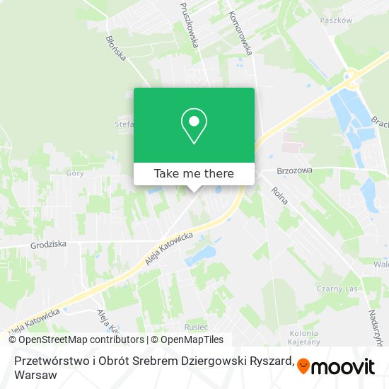 Przetwórstwo i Obrót Srebrem Dziergowski Ryszard map