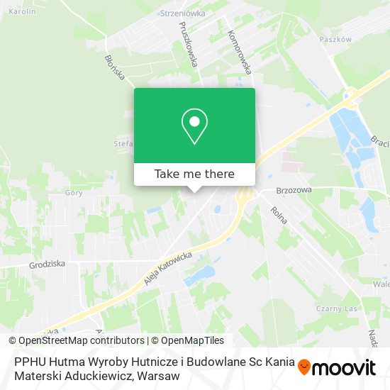 PPHU Hutma Wyroby Hutnicze i Budowlane Sc Kania Materski Aduckiewicz map