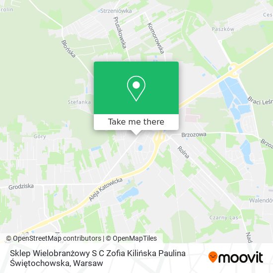 Sklep Wielobranżowy S C Zofia Kilińska Paulina Świętochowska map