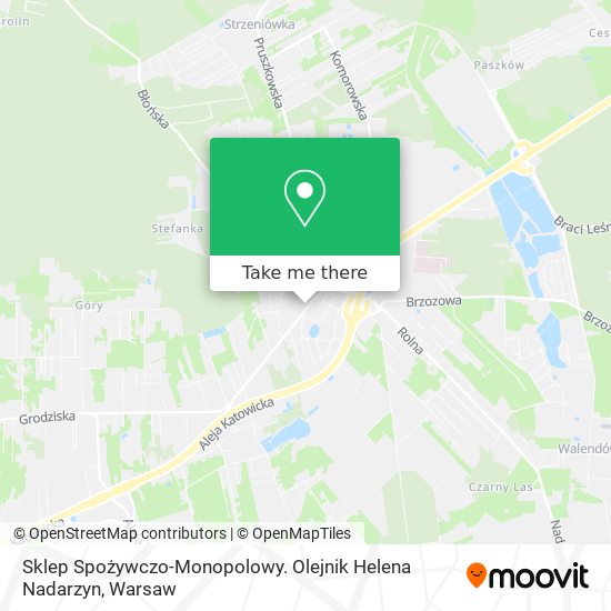 Sklep Spożywczo-Monopolowy. Olejnik Helena Nadarzyn map