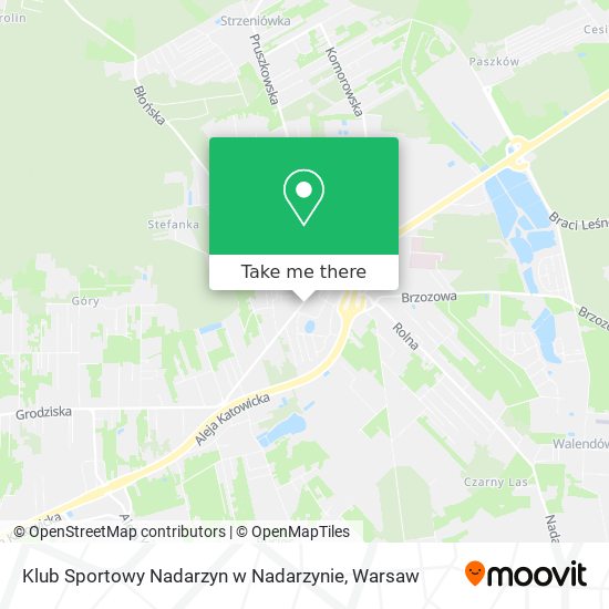 Klub Sportowy Nadarzyn w Nadarzynie map