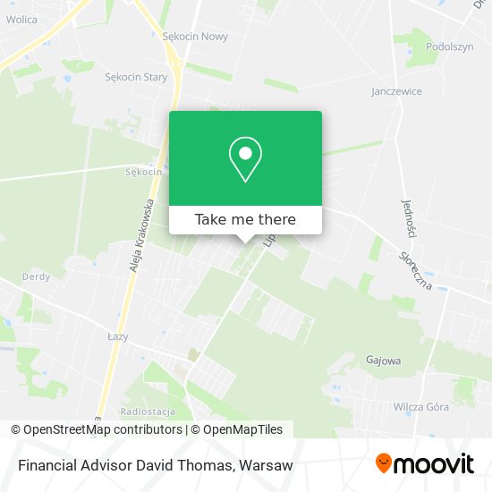 Financial Advisor David Thomas map