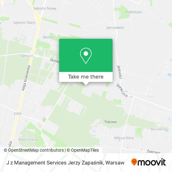 J z Management Services Jerzy Zapaśnik map