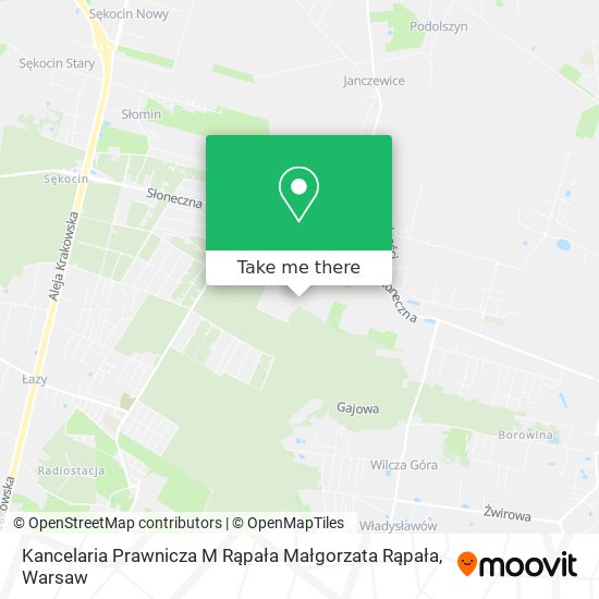 Kancelaria Prawnicza M Rąpała Małgorzata Rąpała map