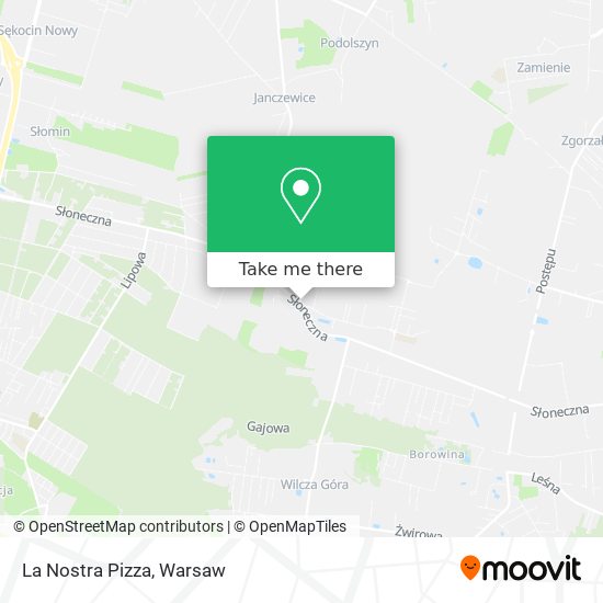 La Nostra Pizza map