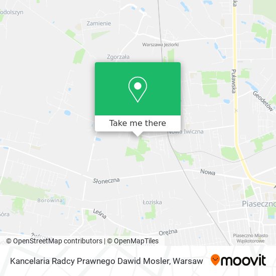 Kancelaria Radcy Prawnego Dawid Mosler map