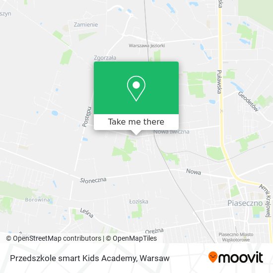 Przedszkole smart Kids Academy map