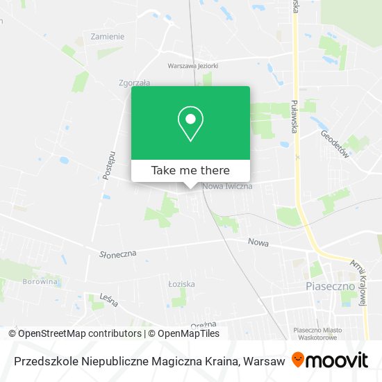 Przedszkole Niepubliczne Magiczna Kraina map