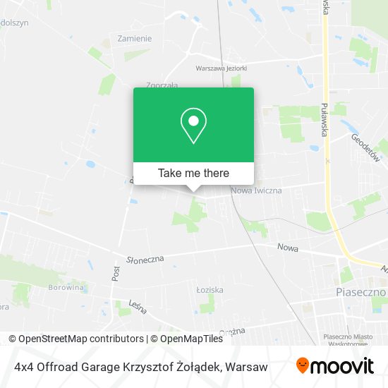 4x4 Offroad Garage Krzysztof Żołądek map