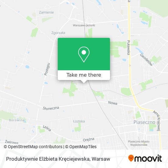 Produktywnie Elżbieta Kręciejewska map