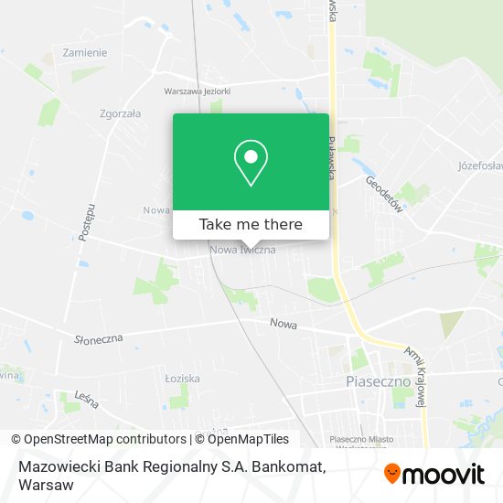 Mazowiecki Bank Regionalny S.A. Bankomat map