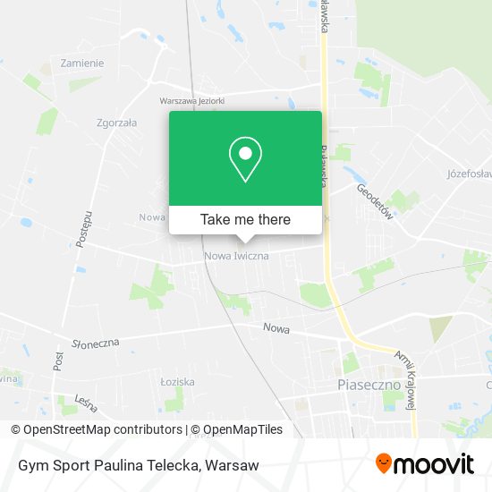 Gym Sport Paulina Telecka map