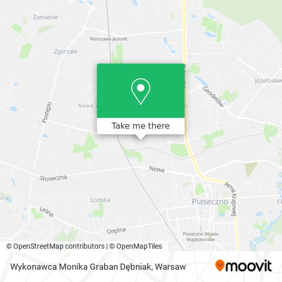 Wykonawca Monika Graban Dębniak map