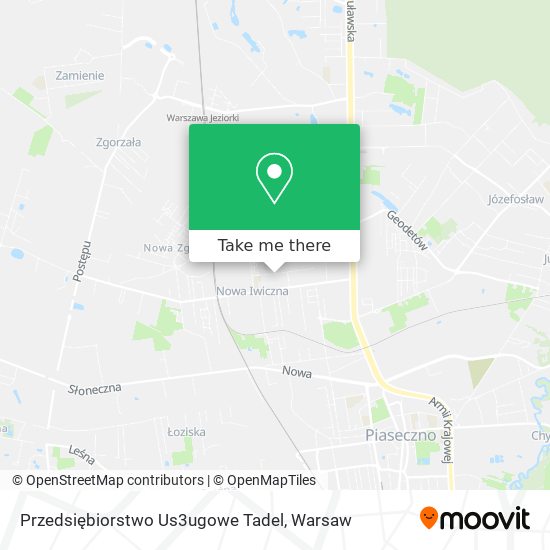 Przedsiębiorstwo Us3ugowe Tadel map