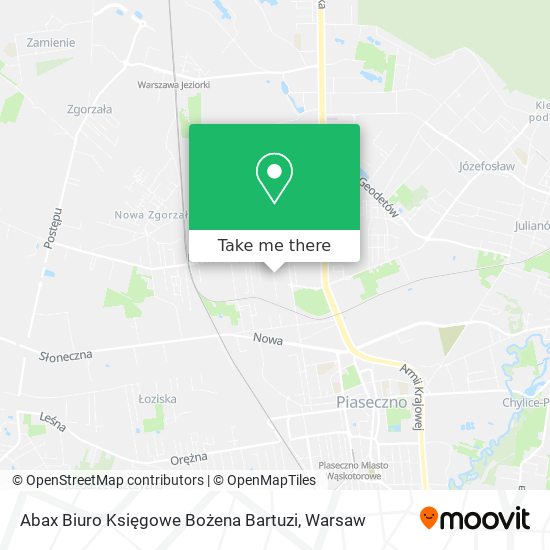 Abax Biuro Księgowe Bożena Bartuzi map