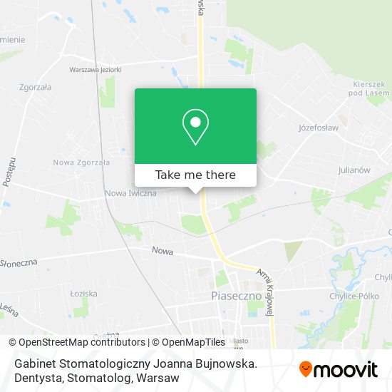 Gabinet Stomatologiczny Joanna Bujnowska. Dentysta, Stomatolog map