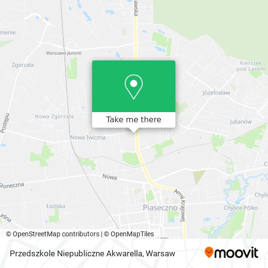 Przedszkole Niepubliczne Akwarella map