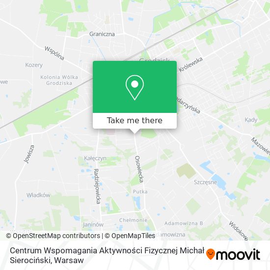 Centrum Wspomagania Aktywności Fizycznej Michał Sierociński map