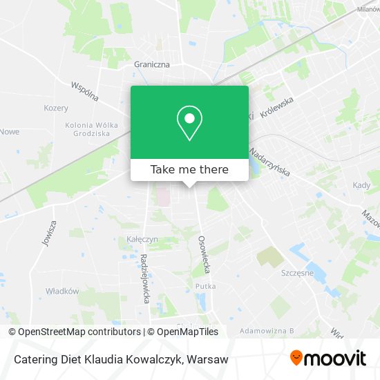 Catering Diet Klaudia Kowalczyk map