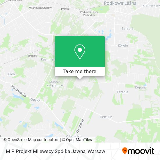 M P Projekt Milewscy Spółka Jawna map