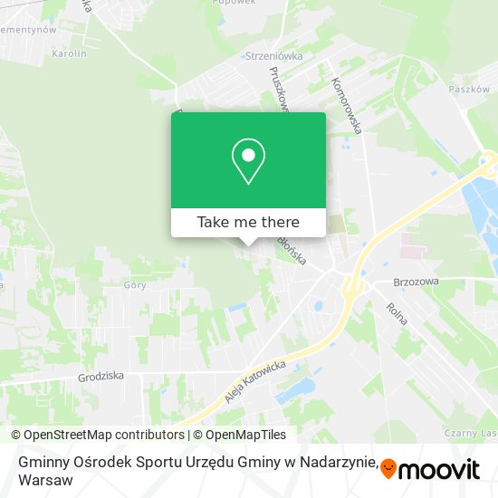 Gminny Ośrodek Sportu Urzędu Gminy w Nadarzynie map