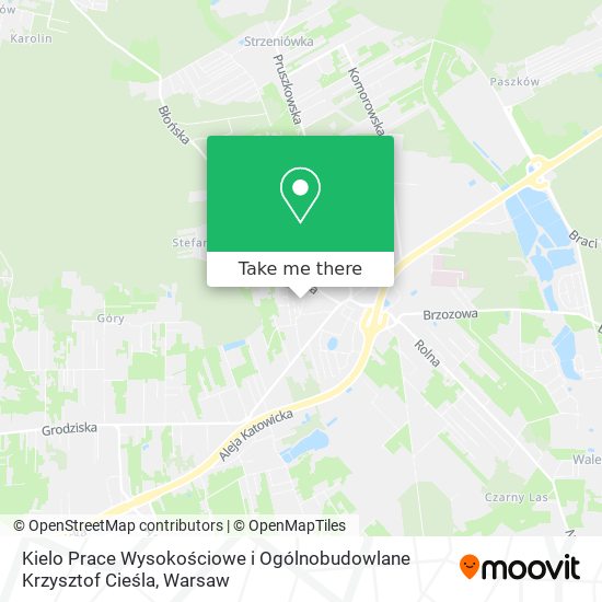 Kielo Prace Wysokościowe i Ogólnobudowlane Krzysztof Cieśla map