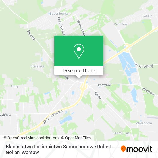 Blacharstwo Lakiernictwo Samochodowe Robert Golian map