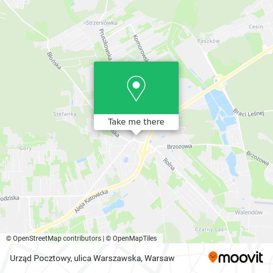 Urząd Pocztowy, ulica Warszawska map