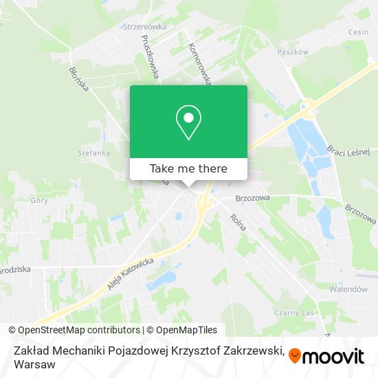 Zakład Mechaniki Pojazdowej Krzysztof Zakrzewski map