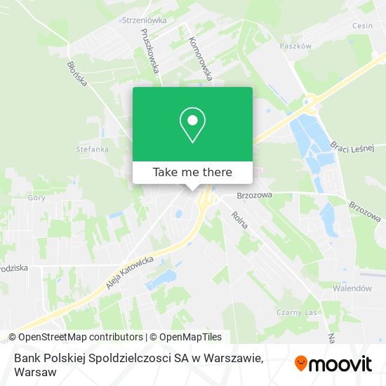 Bank Polskiej Spoldzielczosci SA w Warszawie map