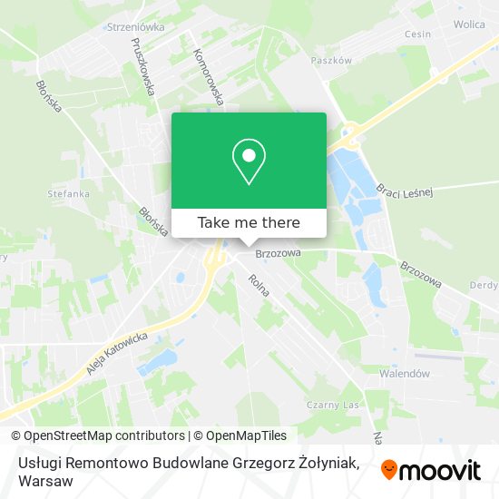 Usługi Remontowo Budowlane Grzegorz Żołyniak map